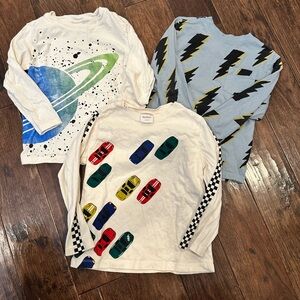 Hanna Andersson Kids' Long Sleeve Shirts - White, Blue, Red